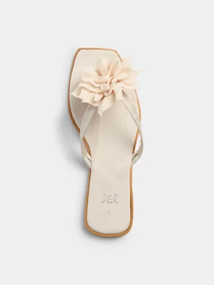 Jet Women’s Nude Big Flower Thong Sandal