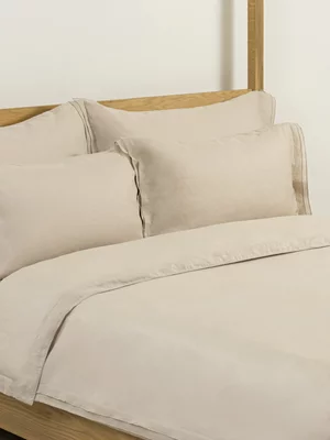 Granny Goose Cotton Linen Duvet Cover Set Natural 