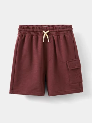 Cotton On Boy Burgundy Henry Slouch Shorts