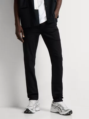 Relay Jeans Men's Skinny Black Denim