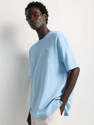 Markham Men's Oversized Fit Blue T-Shirt 