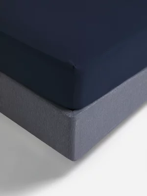 Jet Home Navy 85gsm Fitted Sheet