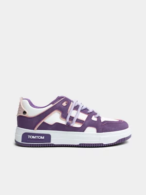 Women's TomTom  ERL095-6 White/Purple Sneaker