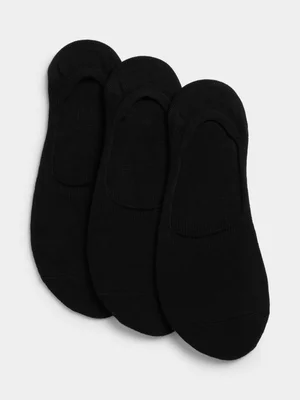 Exact Women's Black 3-Pack Secret Socks