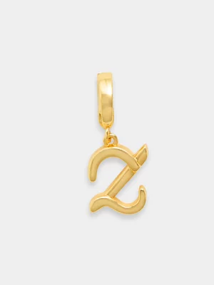 14ct Gold Plated Initial Z Charm