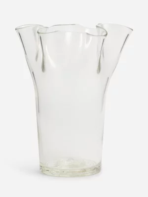 Jet Home Clear Modern Historic Frill Vase