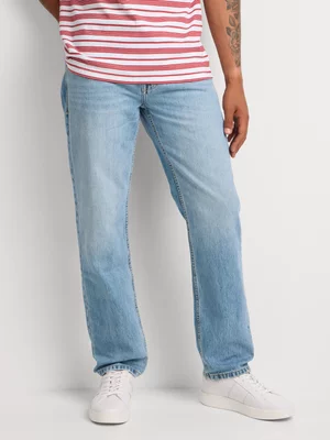 Men's Guess Light Wash Slim Straight Jeans