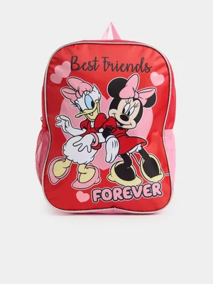 Jet Younger Girls Red Minnie & Daisy Toddler Backpack