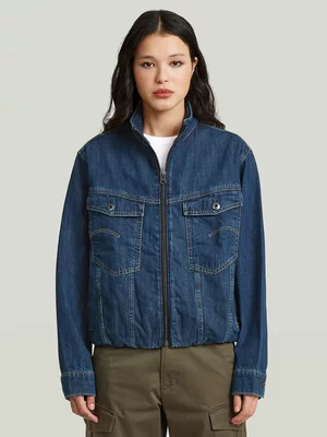 G-Star Women's Rib Antique Trucker Denim Blue Jacket 