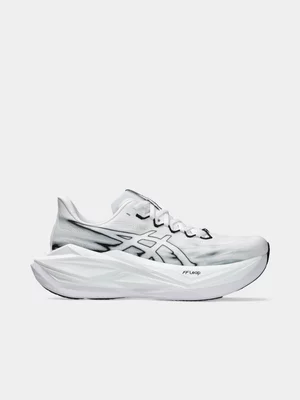 ASICS Mens Superblast 3 White/Black Running Shoes 