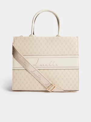 Luella Jacquard Medium Shopper Bag