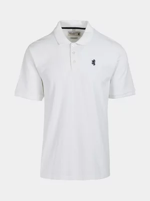Men's Pringle White Austyn Pique Golfer