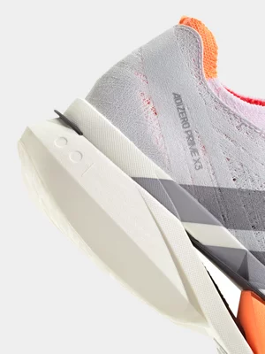 adidas Womens Adizero Prime x3 White Running Shoes