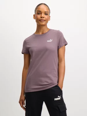 Women's Puma Small Logo Purple Tee