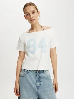 Women's Cotton On White The Sporty Graphic T-shirt