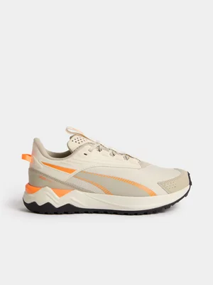 Puma Mens Extend Light Trail White/Orange Trail Running Shoes 