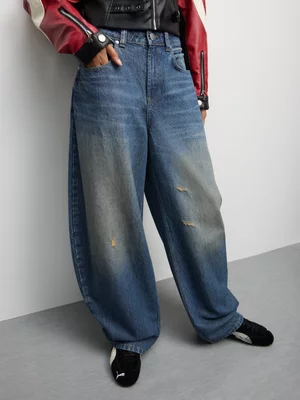 Redbat Women's Orange Peel Wide Leg Jeans