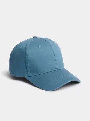 Jet Men's Blue Plain Twill Baseball Cap