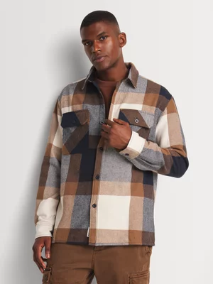Men's Relay Jeans Enlarged Check Multicolour Overshirt
