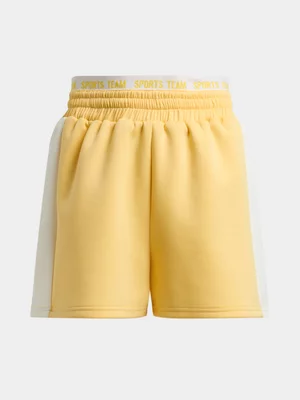 Jet Older Girls Yellow Elasticated Lux Wide Leg Shorts