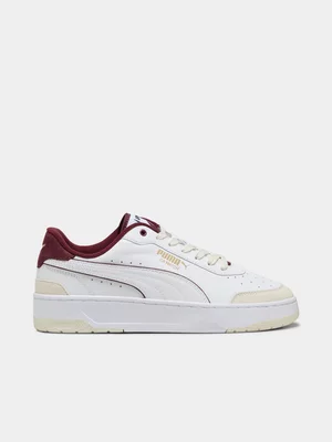 Puma Men's CA Match Premium Pipe White/Red Sneaker