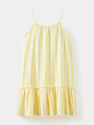 Cotton On Kids Girl Yellow Hallie Tiered Dress