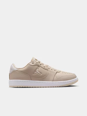 Jordan Women's Court Connect Low Light Brown/White Sneaker