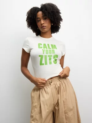 The FIX Women's Milk Calm Your Zits Graphic Top