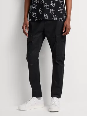 Relay Jeans Men's Coated Knit Utlity Black Denim