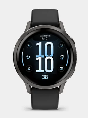 Garmin Venu 4 41mm Slate/Black Silicone Band Smartwatch