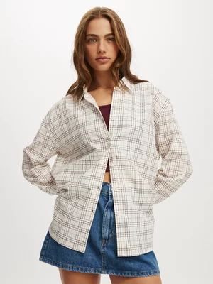 Women's Cotton On Beige Haven Long Sleeve Shirt