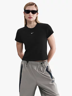 Nike Women's Nsw Black Rib Tght Black T-shirt