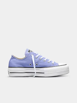 Women's Converse CTAS Lift Platform Purple/White Sneaker