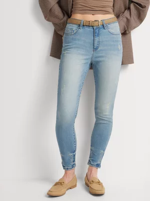 FF Denim Let Out Hem Skinny Jeans
