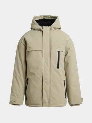 Jet Older Boys Green Parka Jacket
