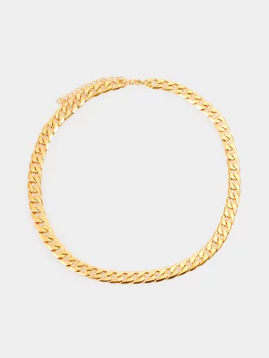 Redbat Unisex Stainless Steel Gold Plated Necklace