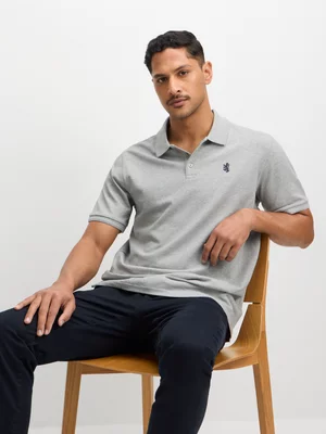 Men's Pringle Grey Austyn Pique Golfer