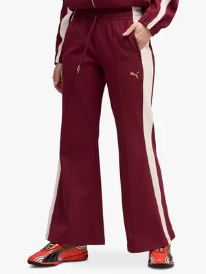Puma Women's T7 Flared Ruby Red Pants