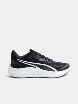 Puma Junior Grade-School Skyrocket Lite 2 Black/White Running Shoes 