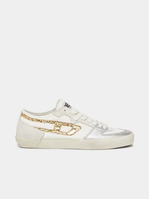 Women's Diesel White S-Leroji D-1 Low W Sneakers