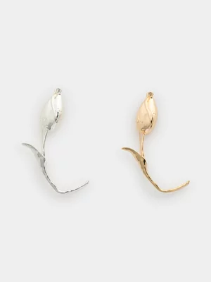 2 Pack Flower Brooches