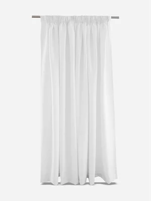Volpes Alaska White Taped Unlined Curtain