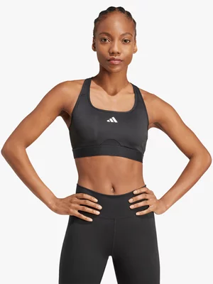 adidas Womens Powerreact Black Sports Bra