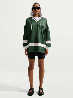 Nike Women's Nsw Tunic Oversized  Mod Green Jersey 