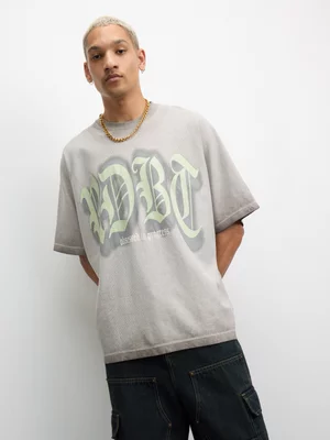 Redbat Men's Waffle Batwing Grey T-shirt 