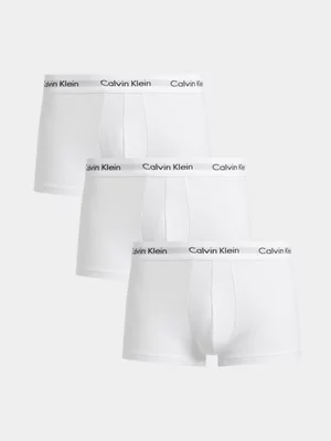 Calvin Klein Men's White Low Rise Trunks