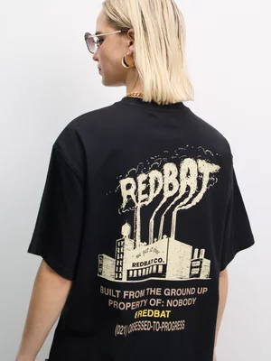 Redbat Women's Relaxed Black T-Shirt