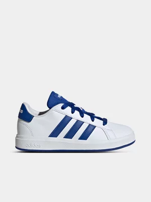 Junior adidas Grand Court 2.0 White/Blue Sneaker