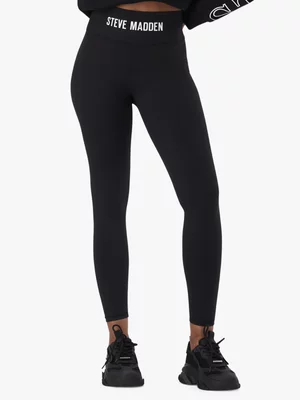 Women's Steve Madden Black Grace High Waisted Leggings