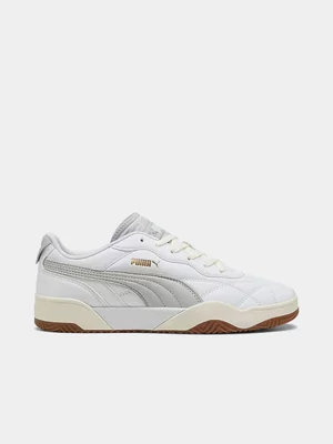 Mens Puma Tifosi White/Grey Sneaker 